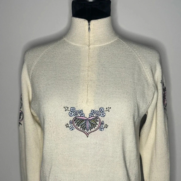 Vintage Cottage Core Obermeyer 1947 Signature Wool Blend Cardigan - Picture 6 of 14